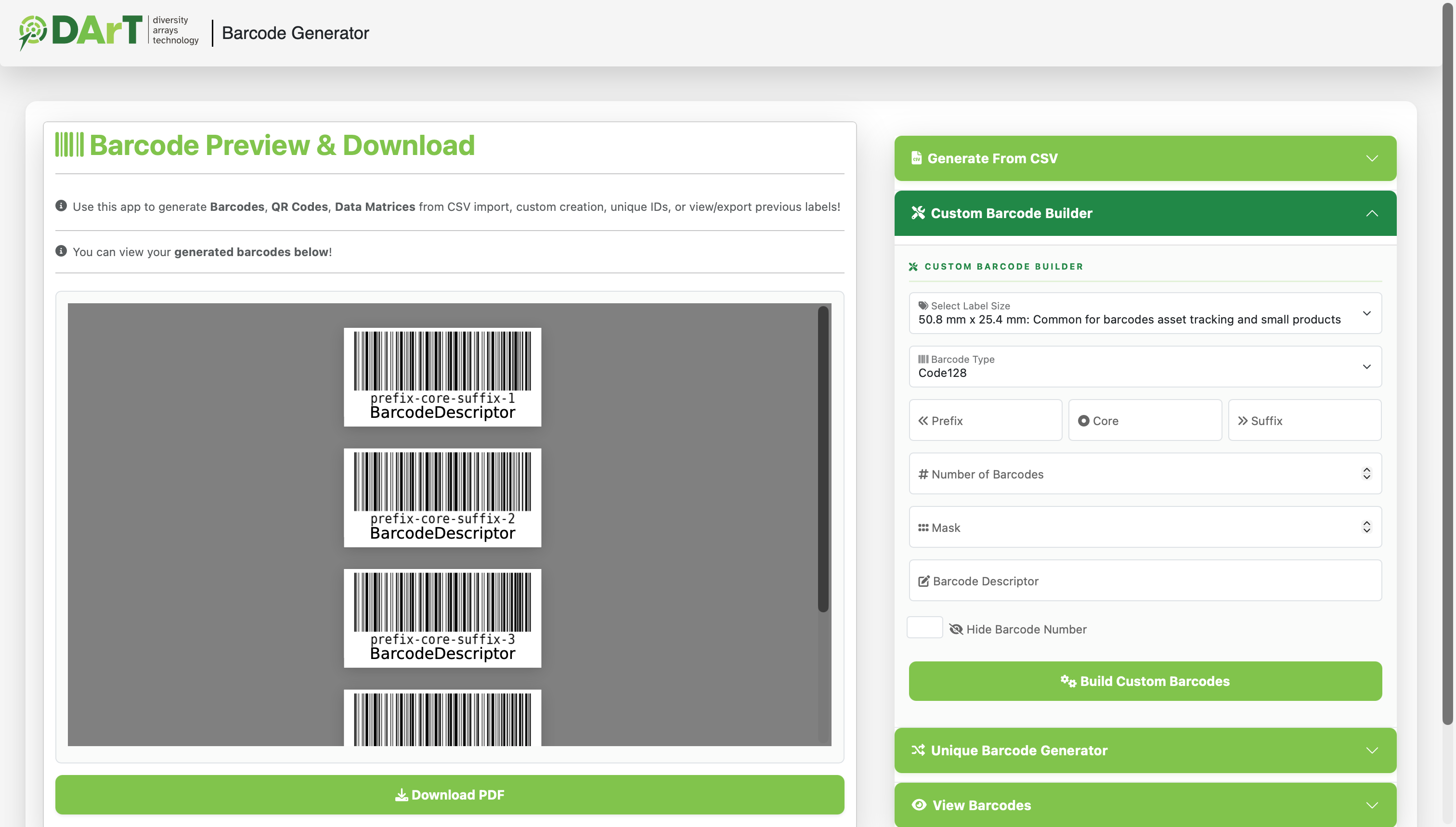 Custom Barcodes